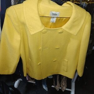 Neiman Marcus Women's Vibrant Yellow Blazer
